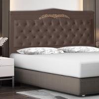 Cabeceira De Cama Box Barcelona King 195 Cm Capitonê Retro Botão Encapados Suede Rosê Do Lar Móveis - 2