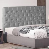 Cabeceira De Cama Box Estrela Queen 160 Cm Suede Botão Cristal Prata Do Lar Móveis E Decoração - 2