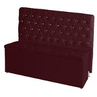Kit Cabeceira De Cama Box E Calçadeira Baú Paris King 195 Cm 195 X 126 Capitonê Courino Bordo Do Lar Móveis - 1