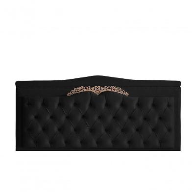 Cabeceira De Cama Box Painel Barcelona Casal 140 Cm Retro Capitonê Botão Encapados Suede Preto Do Lar Móveis