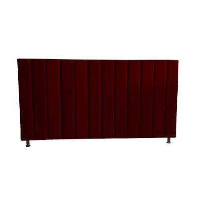 Cabeceira De Cama Box Estofada Gabi Casal 140 Cm Suede Bordo Do Lar Móveis