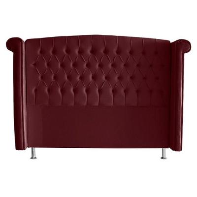 Cabeceira De Cama Box Toquio Casal 140 Cm Suede Bordo Do Lar Móveis E Decoração