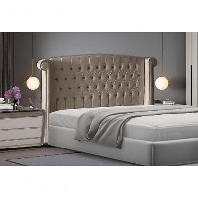 Cabeceira De Cama Box Toquio King 195 Cm Suede Capuccino Do Lar Móveis E Decoração