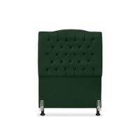 Cabeceira De Cama Box Solteiro 90 Cm Dunas - Veludo Verde - 3