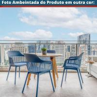 Kit 6 Cadeiras Montreal Marcela Fratini Almofada Em Pu Estrutura Em Polipropileno Marrom Capuccino - 9