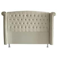 Cabeceira De Cama Box Luxo Casal 140 Cm Suede Porcelana Do Lar Móveis - 1