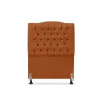 Cabeceira De Cama Box Solteiro 90 Cm Dunas - Veludo Terra Cota - 2