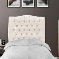 Cabeceira De Cama Box Solteiro 90 Cm Dunas - Veludo Bege Claro - 2