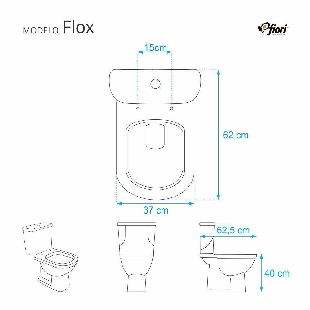 Assento Sanitario Almofadado Flox Marfim (bege) Para Vaso Fiori - 3