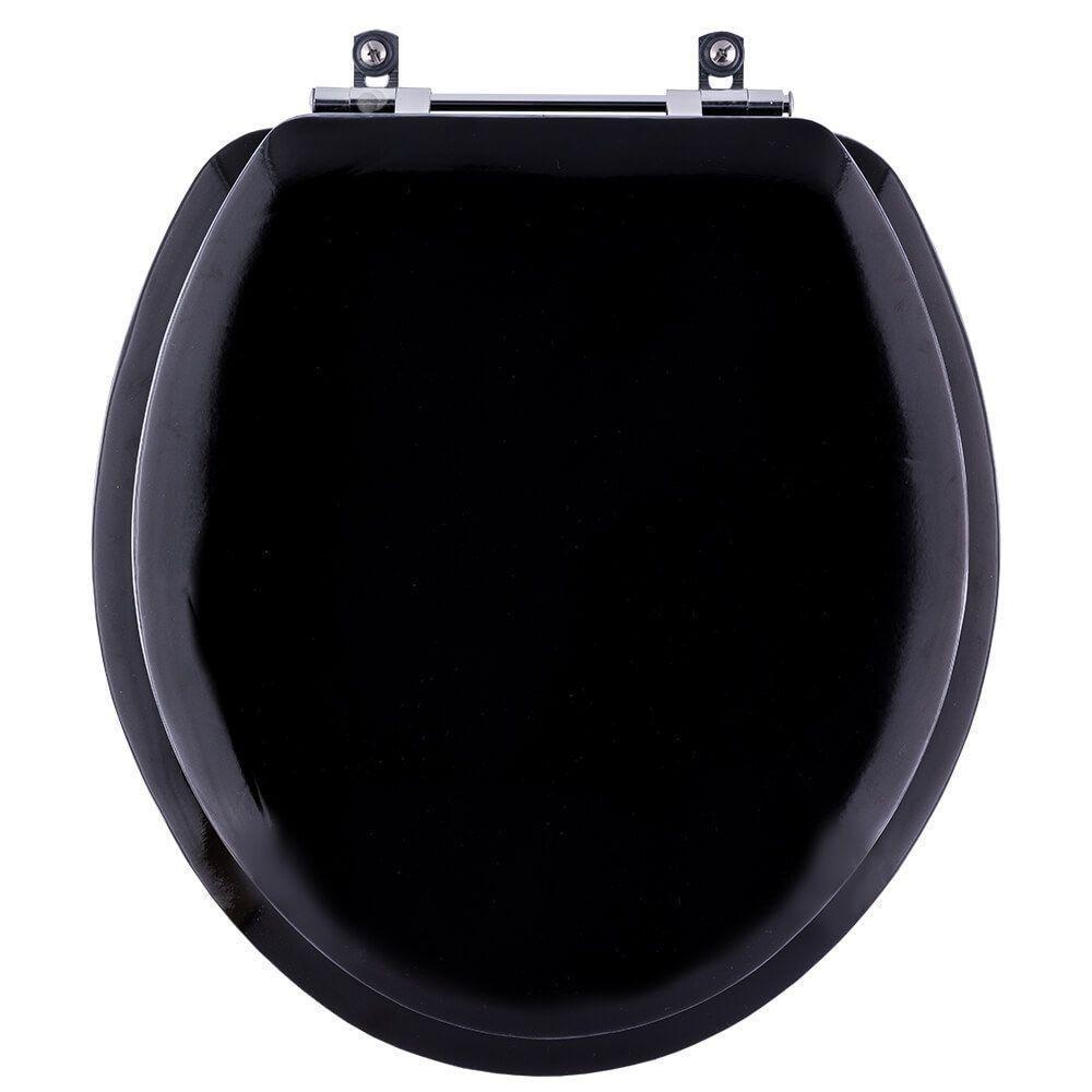 Assento Sanitário Almofadado Loren Way Preto P-louça Lorenzetti - 1