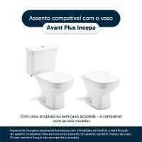 Assento Sanitário Almofadado Avant Plus Branco Para Vaso Incepa
