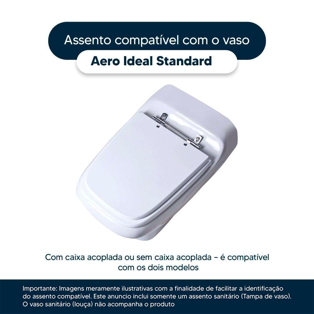 Assento Sanitario Aero Branco Para Vaso Ideal Standard - 7