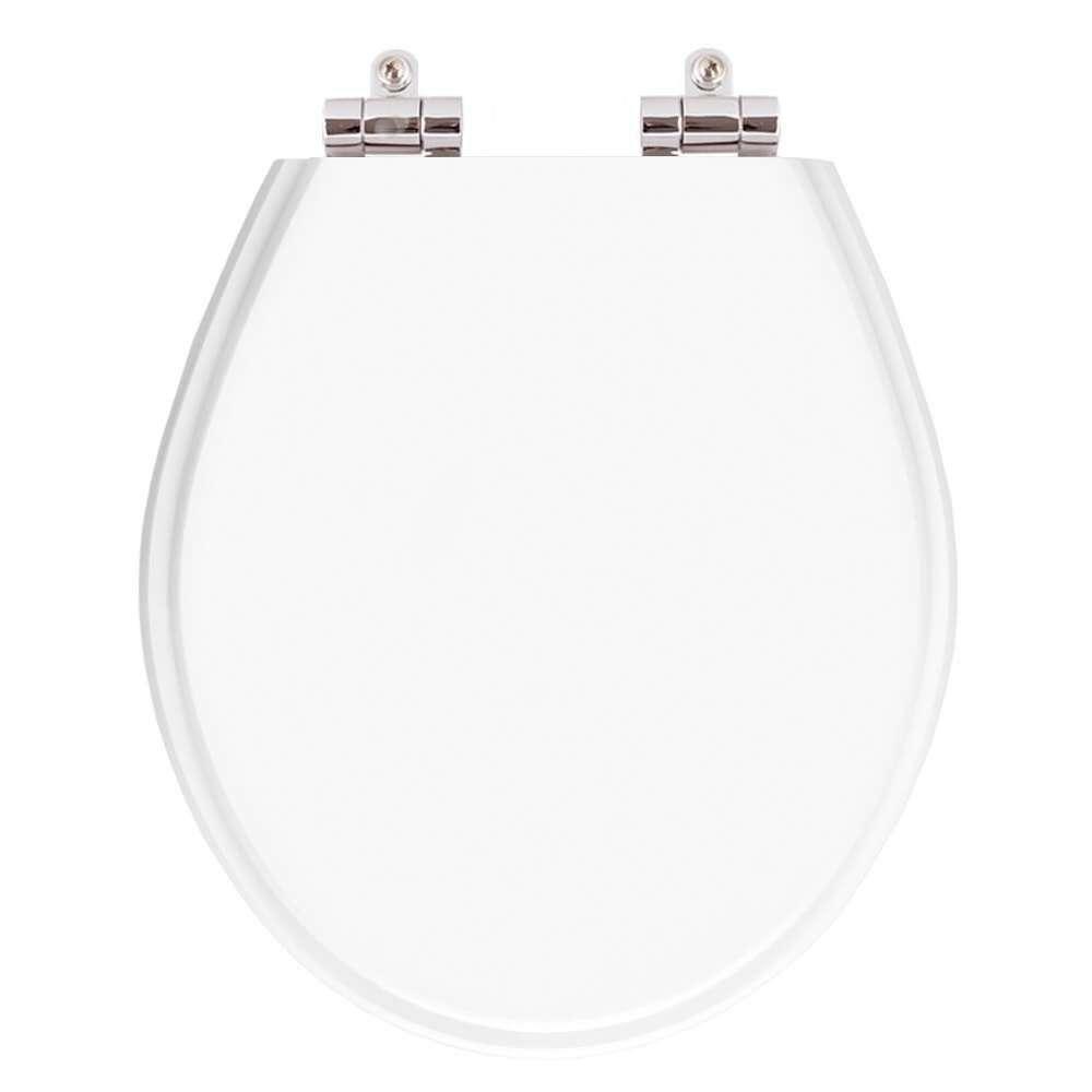 Assento Sanitario Poliester Com Amortecedor Ravena Branco Para Bacia Deca - 1