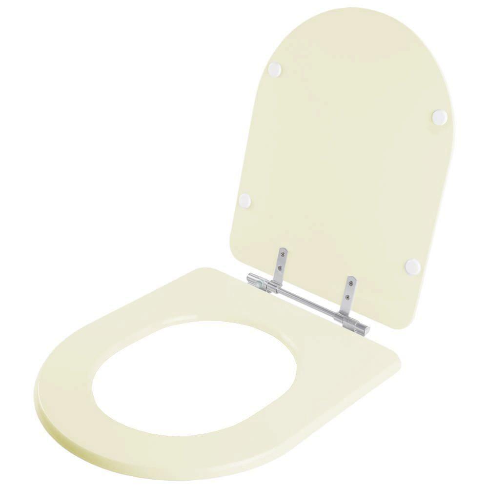 Assento Sanitario Poliester Carrara Creme Para Vaso Deca - 6