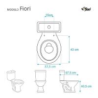 Tampa De Vaso Sanitário Com Amortecedor Convencional Oval Branco Para Bacia Fiori - 3