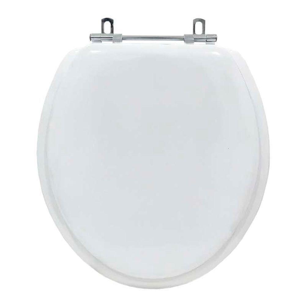 Assento Sanitario Almofadado Convencional Oval Branco - 1