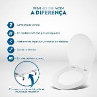 Assento Sanitario Windsor Cinza Real Para Vaso Deca - 5