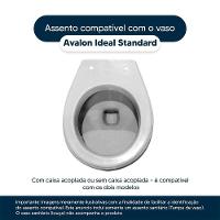 Assento Sanitario Avalon Amendoa Para Vaso Ideal Standard