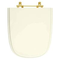 Assento Sanitário Ibiza Biscuit (bege Claro) Com Ferragem Dourada - 1