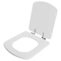 Assento Sanitario Poliester Com Amortecedor Dama Senso Branco Para Vaso Roca - 6