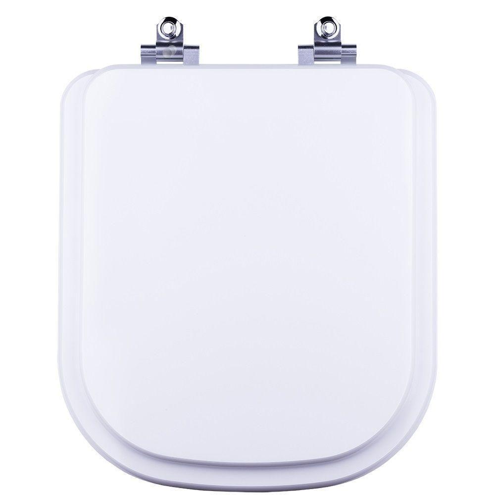 Tampa De Vaso Sanitário Com Amortecedor Quadra Branco Para Bacia Deca - 1