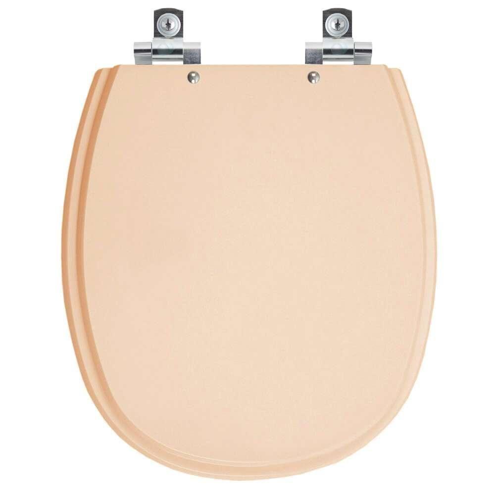 Assento Sanitário Com Amortecedor Aspen Rosa Floral Para Vaso Deca - 1