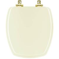 Assento Sanitário Com Amortecedor Thema Biscuit Para Vaso Incepa Com Ferragem Dourada - 1