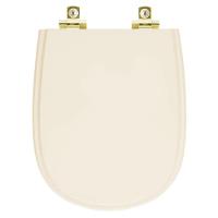 Assento Sanitário Com Amortecedor Paris Bone Para Vaso Ideal Standard Com Ferragem Dourada - 1