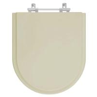 Assento Sanitario Poliester Castanha Smart Bege Fosco Para Vaso Celite - 1