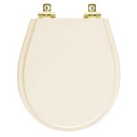 Assento Sanitário Com Amortecedor Avalon Bone Para Vaso Ideal Standard Com Ferragem Dourada - 1