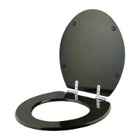 Assento Sanitário Com Fechamento Lento Convencional Oval Marrom Degrade Para Vaso Ideal Standard - 6