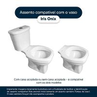 Assento Sanitário Com Amortecedor Iris Branco Para Vaso Onix