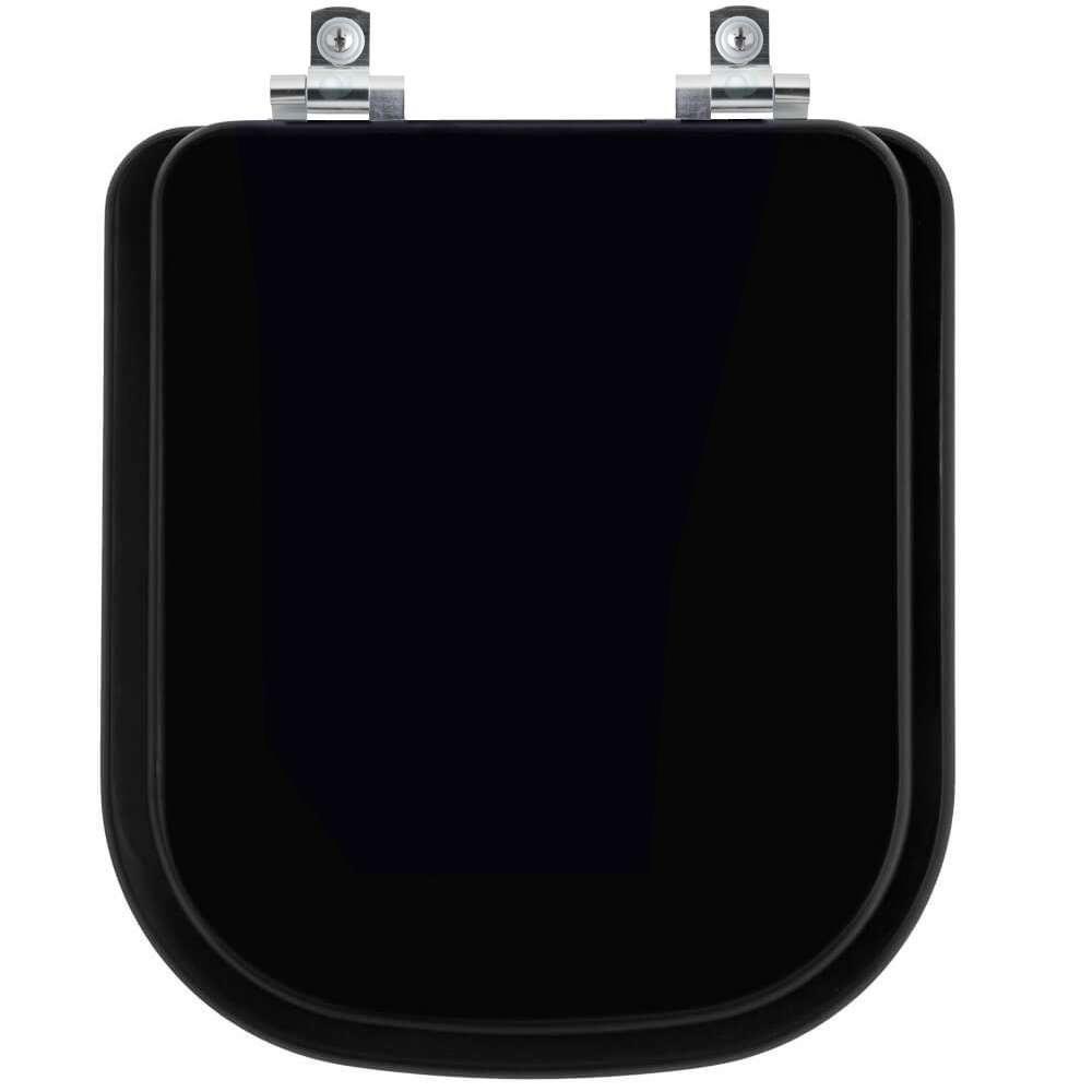 Assento Sanitário Com Amortecedor Axis ébano (preto) Para Vaso Deca - 1