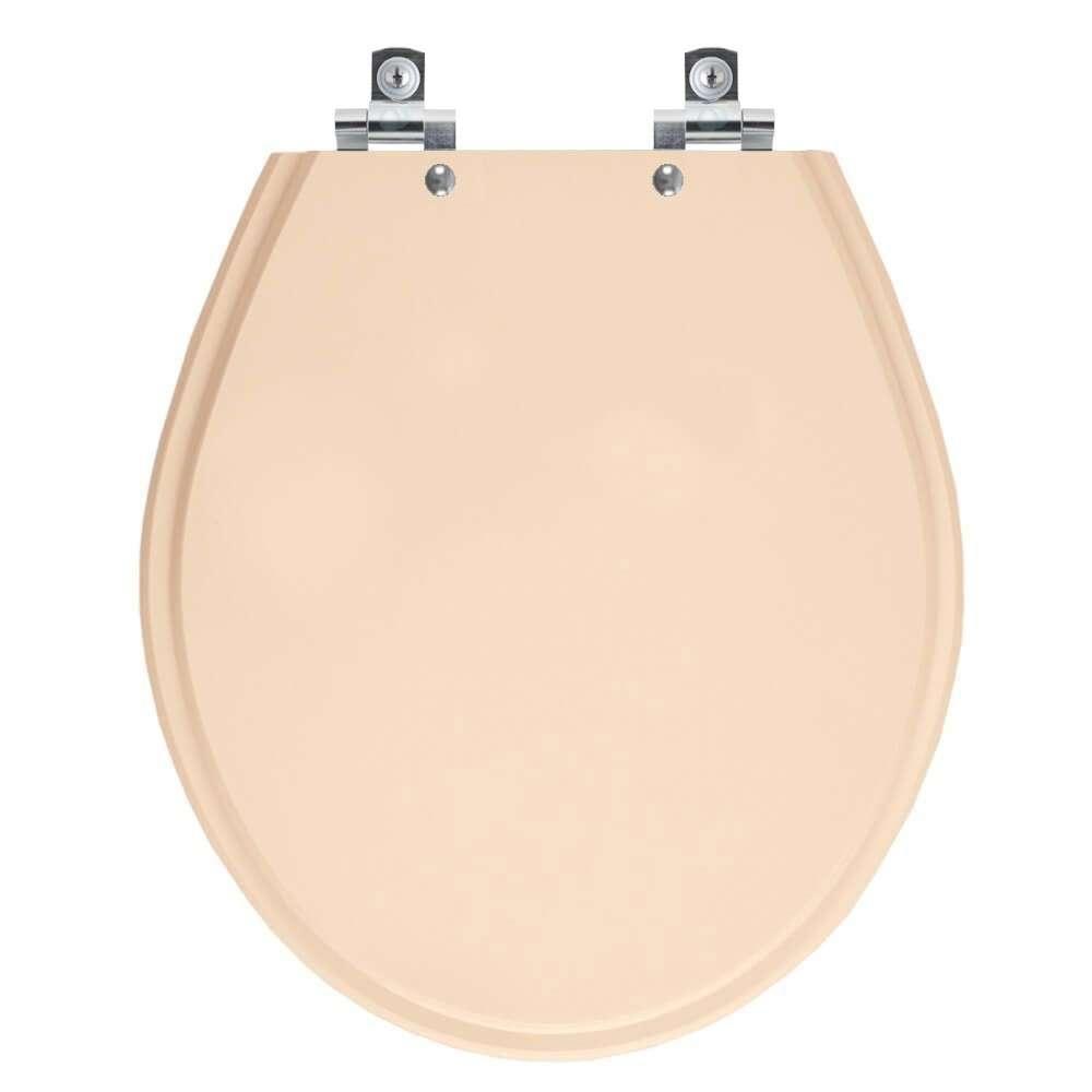 Assento Sanitário Com Fechamento Lento Ravena Rosa Floral Para Vaso Deca - 1