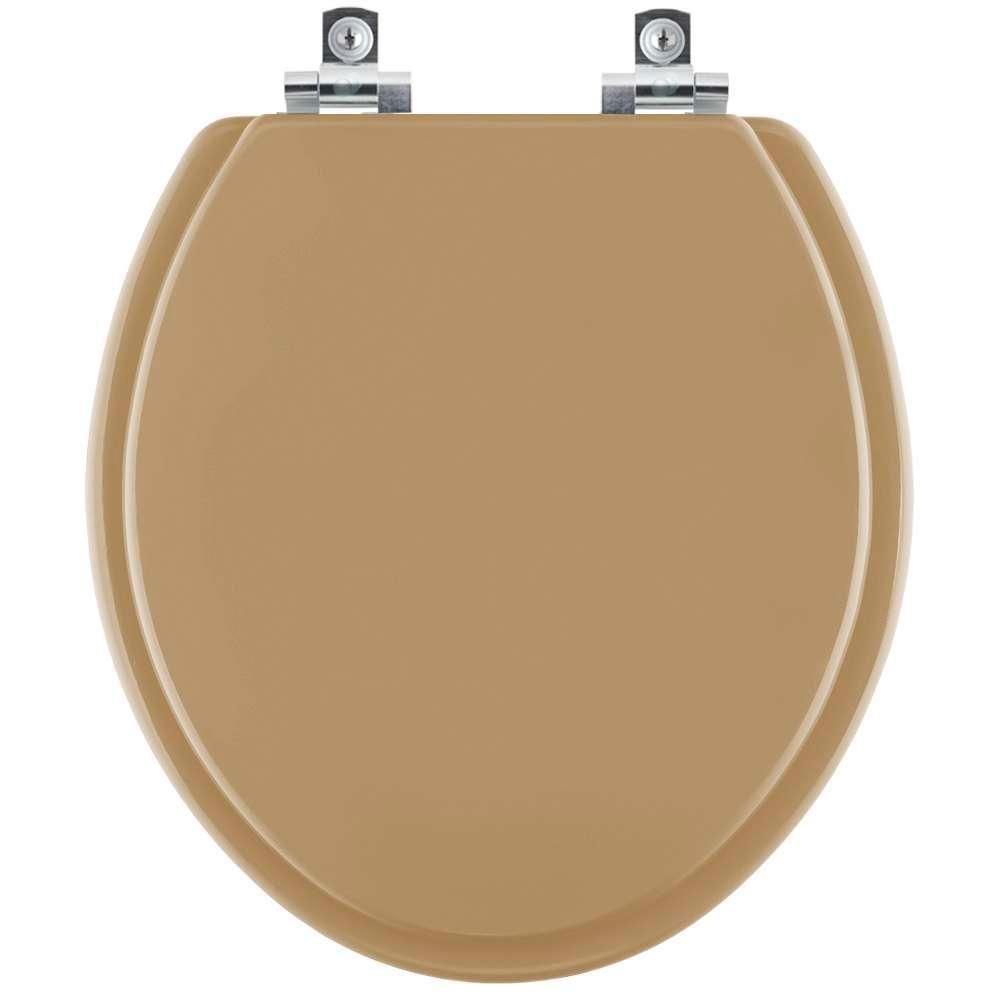 Assento Sanitário Com Fechamento Lento Convencional Oval Amendoa Para Vaso Ideal Standard - 1