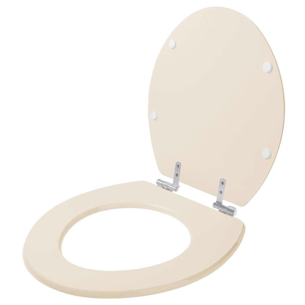 Assento Sanitário Com Fechamento Lento Convencional Oval Creme Para Vaso Deca - 6