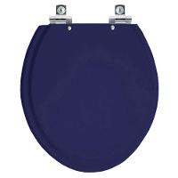 Assento Sanitário Com Fechamento Lento Convencional Oval Cobalto Para Vaso Ideal Standard - 1
