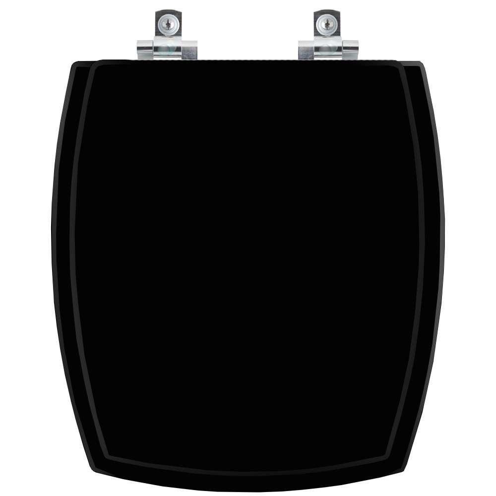 Assento Sanitário Com Amortecedor Anturius Preto Para Vaso Luzarte - 1