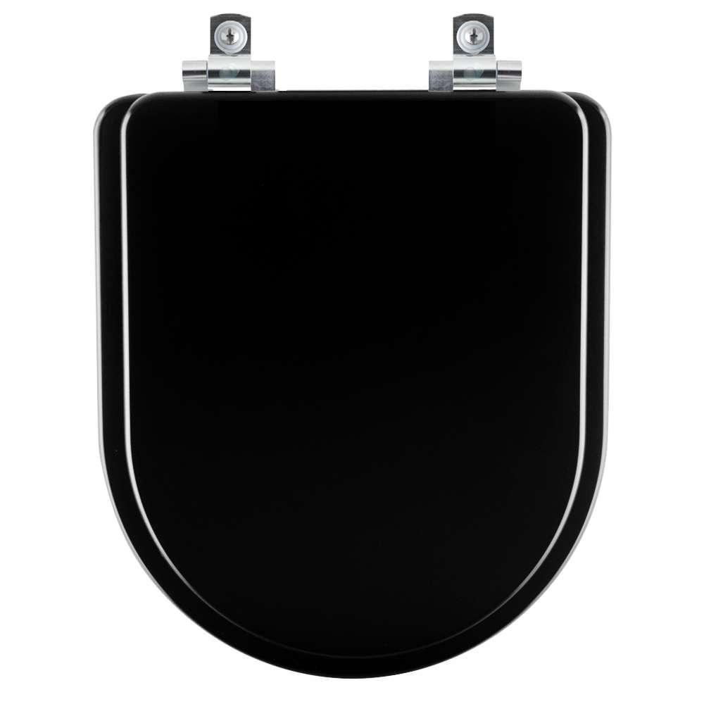 Assento Sanitário Com Fechamento Lento Omega ébano (preto) Para Vaso Deca - 1