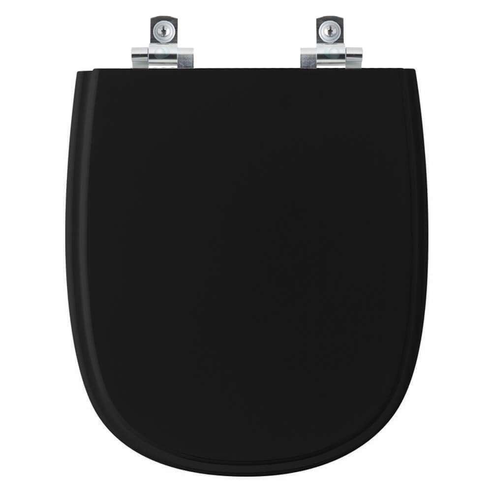 Assento Sanitário Soft Close Donna Preto Para Vaso Santamarina - 1