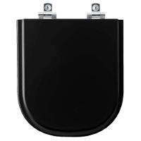 Assento Sanitário Soft Close Flox Preto Para Vaso Fiori - 1