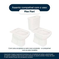 Assento Sanitário Soft Close Flox Verde Claro Para Vaso Fiori - 6