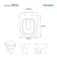 Assento Sanitário Soft Close Ibiza Shell Para Vaso Incepa Com Ferragem Dourada - 5