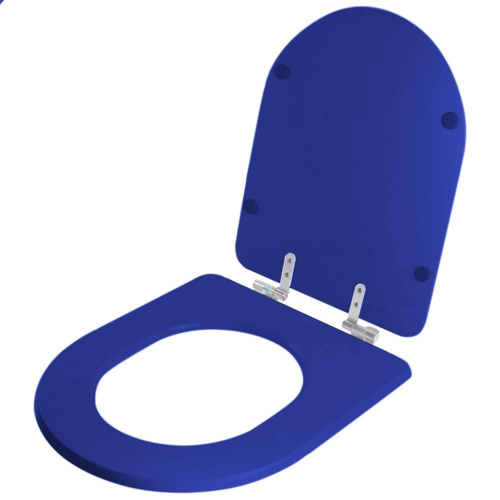 Assento Sanitário Soft Close Jasmim Azul Para Vaso Fiori - 5