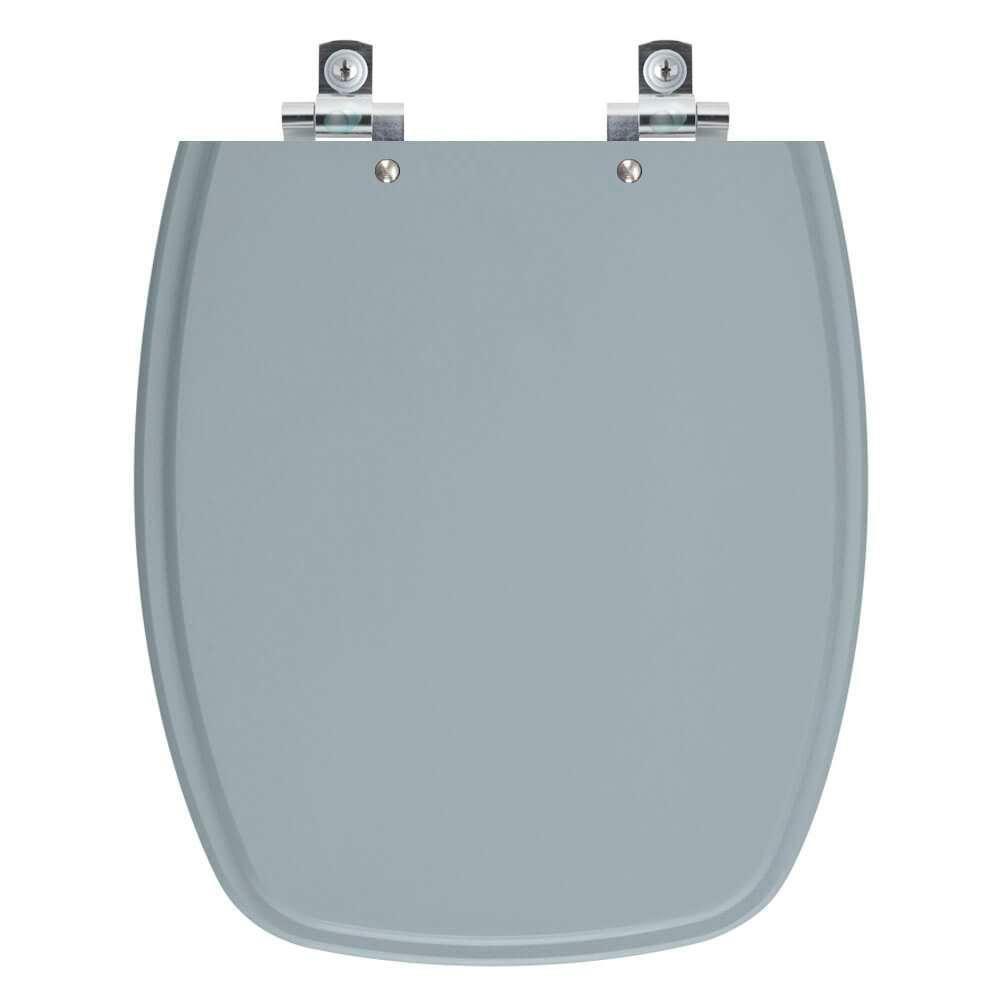 Assento Sanitário Soft Close Primula Plus Cinza Escuro Para Vaso Fiori - 1