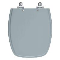 Assento Sanitário Soft Close Primula Plus Cinza Escuro Para Vaso Fiori - 1