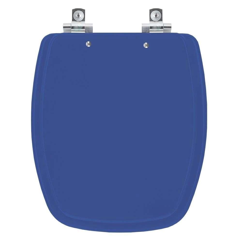 Assento Sanitário Soft Close Primula Plus Azul Para Vaso Fiori - 1
