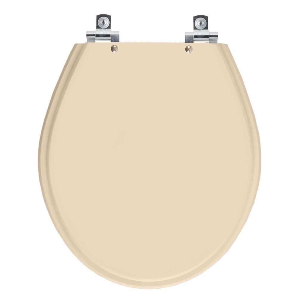 Assento Sanitário Soft Close Ravena Amendoa Para Vaso Deca - 1