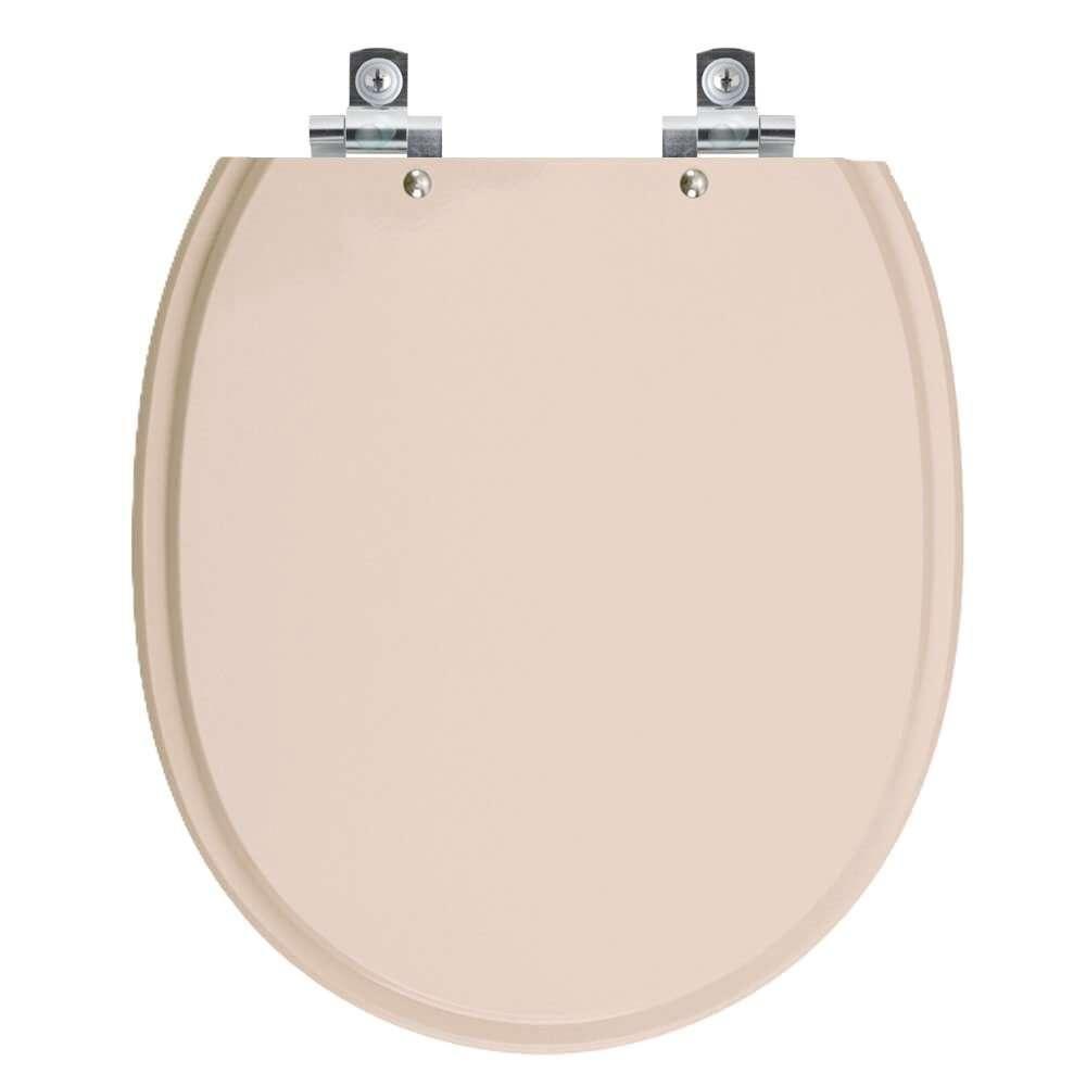 Assento Sanitário Com Fechamento Lento Village Amendoa Para Vaso Deca - 1