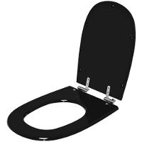 Assento Sanitário Soft Close Paris Preto Para Vaso Ideal Standard - 6